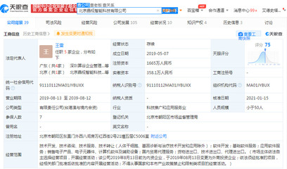 小米关联公司入股北京晶视智能科技有限公司